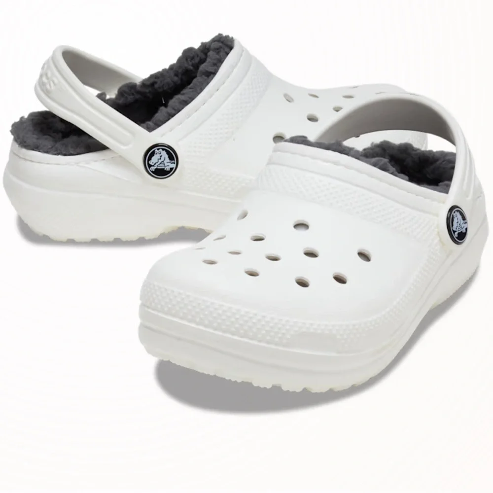 CROCS classic Kids lined slip on shoes / size C8